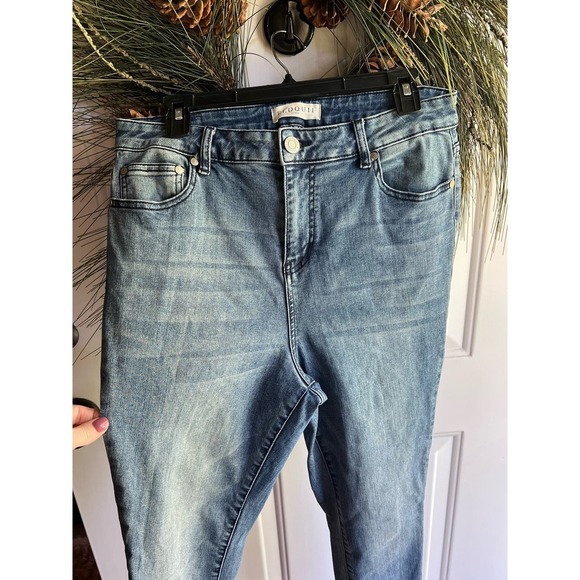 Anthropologie ELOQUII Denim super Hi-Rise blue Jeans Size 14S - Picture 3 of 15